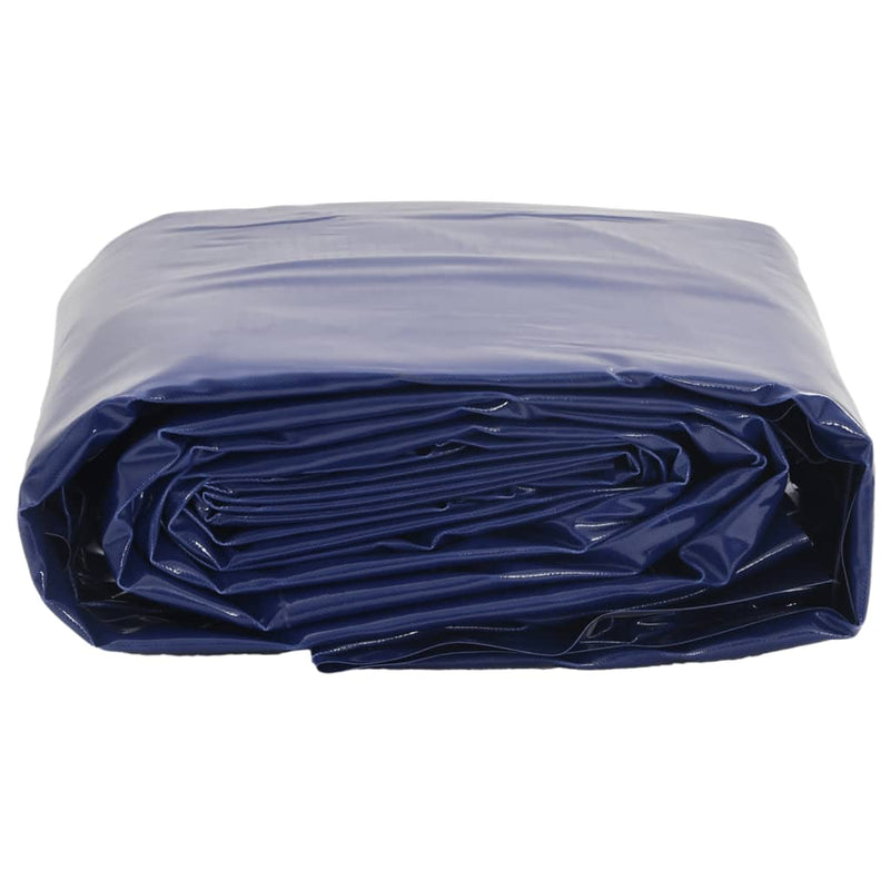 Afbeelding laden in galerijviewer, Vidaxl dekzeil 650 g m² 1,5x20 m blauw
