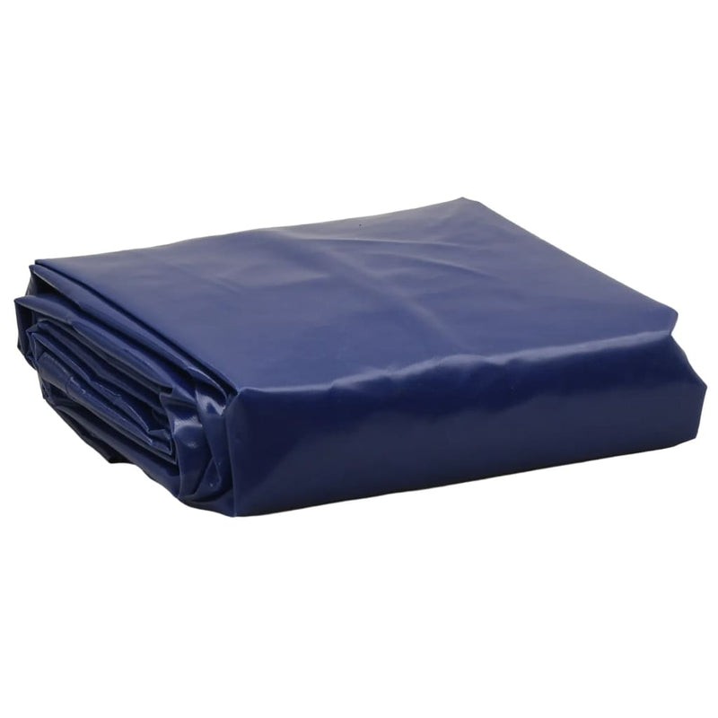 Afbeelding laden in galerijviewer, Vidaxl dekzeil 650 g m² ø 2,4 m blauw
