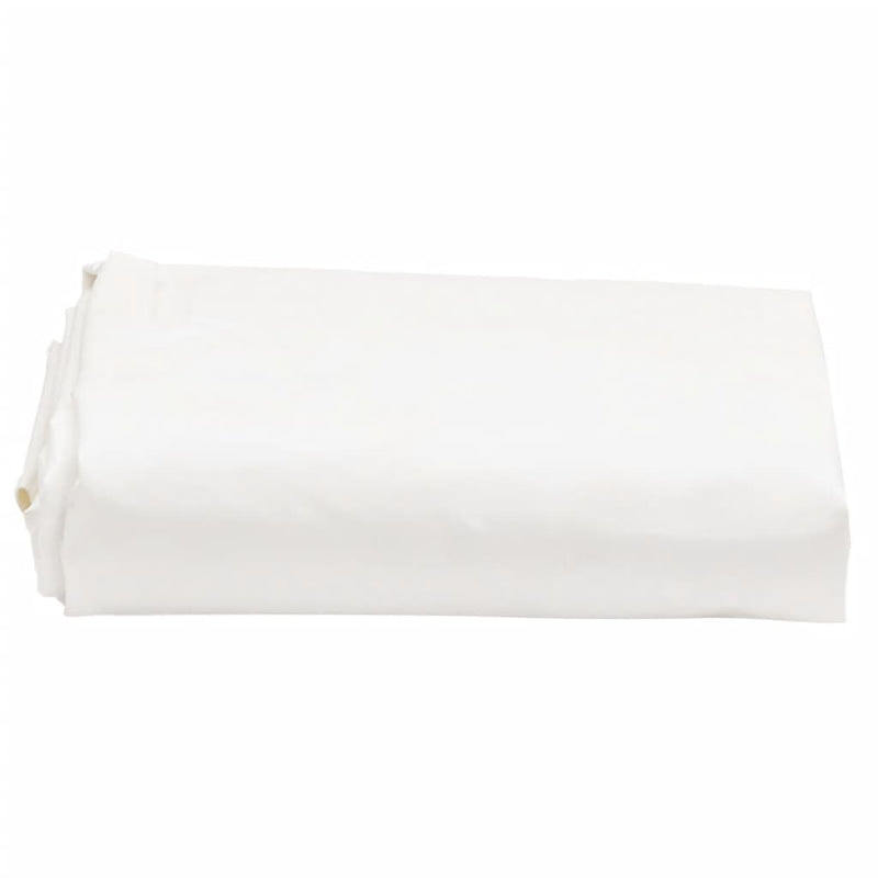 Afbeelding laden in galerijviewer, Vidaxl dekzeil 650 g m² ø 2,4 m wit
