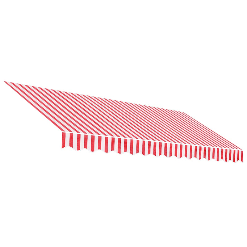 Afbeelding laden in galerijviewer, Vidaxl vervangingsdoek voor luifel 350x250 cm polyester rood en wit
