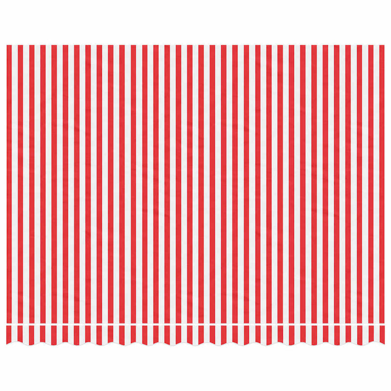 Afbeelding laden in galerijviewer, Vidaxl vervangingsdoek voor luifel 350x250 cm polyester rood en wit

