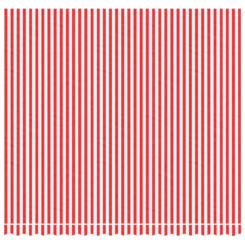 Afbeelding laden in galerijviewer, Vidaxl vervangingsdoek voor luifel 400x350 cm polyester rood en wit

