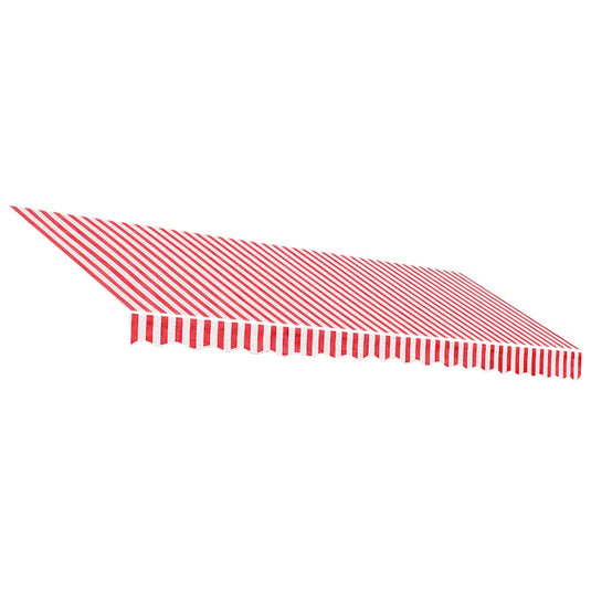 Vidaxl vervangingsdoek voor luifel 450x300 cm polyester rood en wit