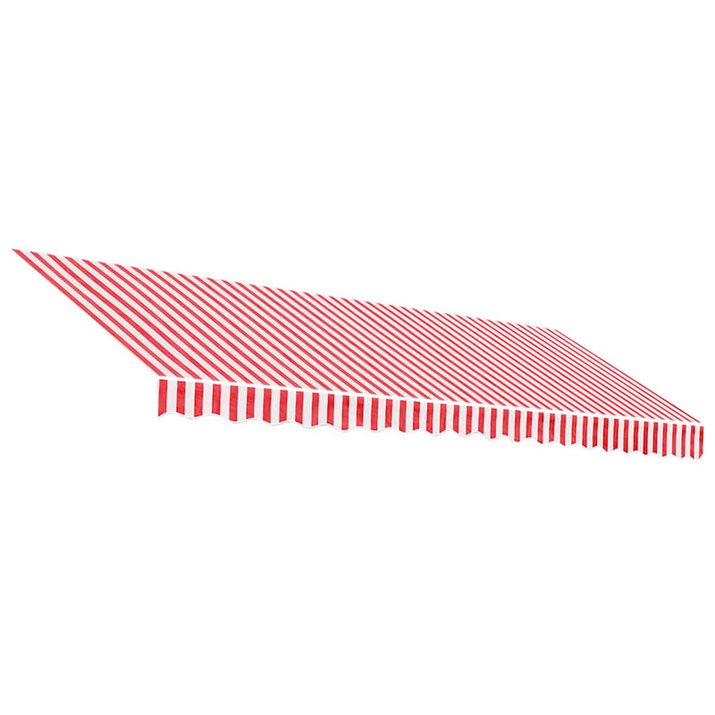 Afbeelding laden in galerijviewer, Vidaxl vervangingsdoek voor luifel 450x300 cm polyester rood en wit
