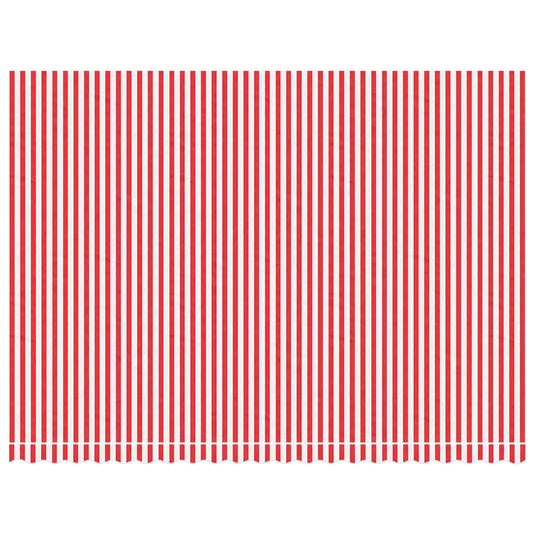 Vidaxl vervangingsdoek voor luifel gestreept 5x3,5 m rood en wit