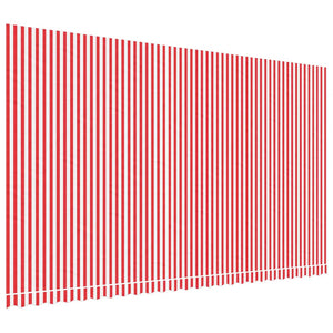 Vidaxl vervangingsdoek voor luifel 600x350 cm polyester rood en wit