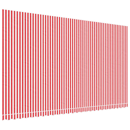 Vidaxl vervangingsdoek voor luifel 600x350 cm polyester rood en wit