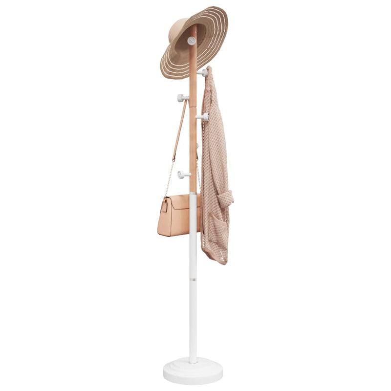 Afbeelding laden in galerijviewer, Vidaxl kapstok 177 cm gepoedercoat ijzer wit
