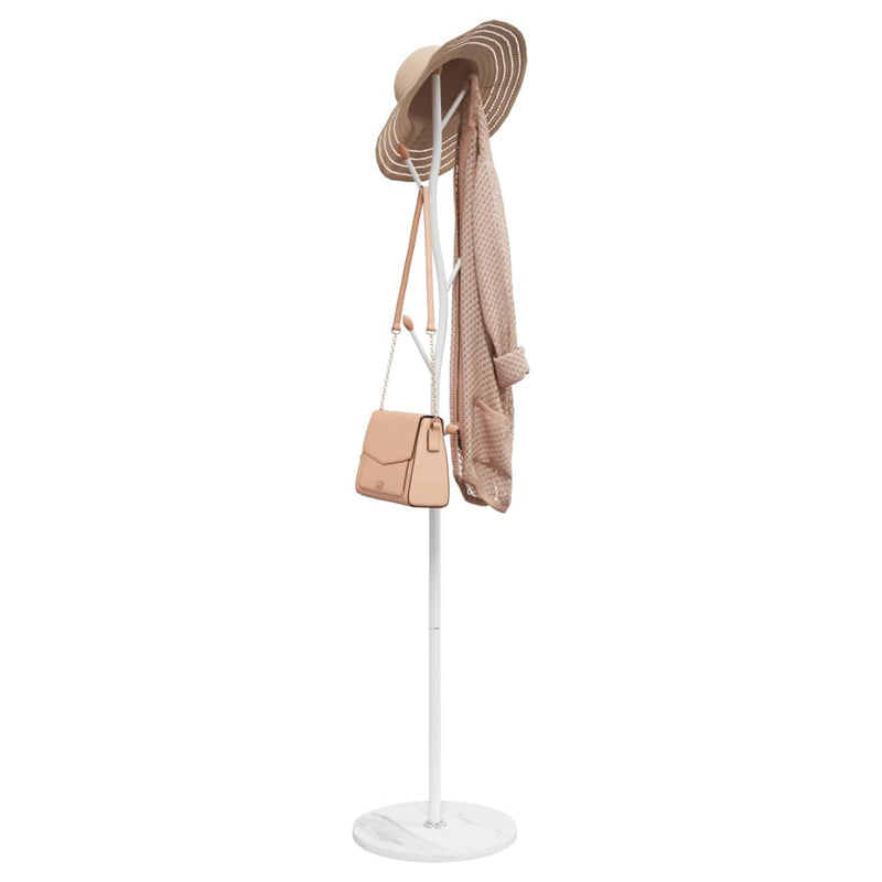 Afbeelding laden in galerijviewer, Vidaxl kapstok 177 cm gepoedercoat ijzer wit
