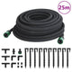 Vidaxl druppelslang 0,6'' 25 m rubber zwart