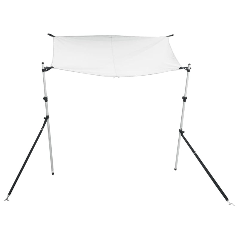 Afbeelding laden in galerijviewer, Vidaxl schaduwdoek t-top 170x170x(115-183) cm wit
