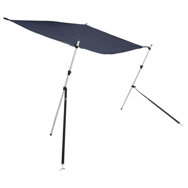 Afbeelding laden in galerijviewer, Vidaxl schaduwdoek t-top 170x170x(115-183) cm blauw
