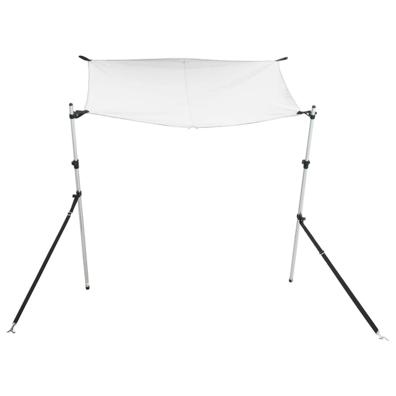 Afbeelding laden in galerijviewer, Vidaxl schaduwdoek t-top 170x208x(115-183) cm wit

