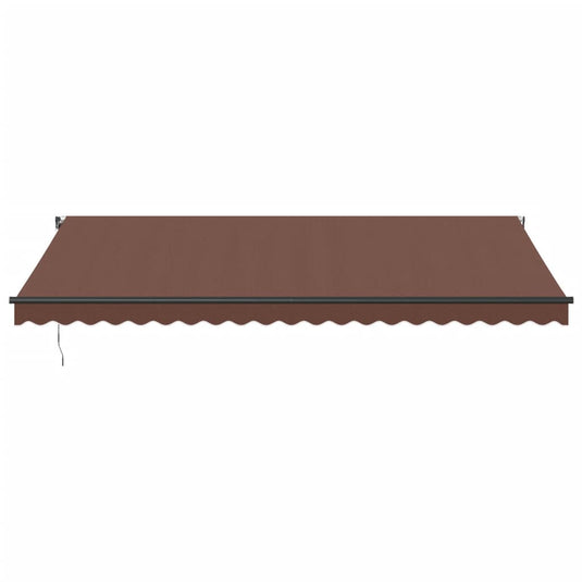 VidaXL Luifel automatisch uittrekbaar 500x350 cm bruin