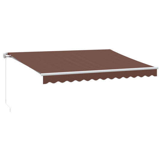 Vidaxl luifel handmatig uittrekbaar 350x250 cm bruin