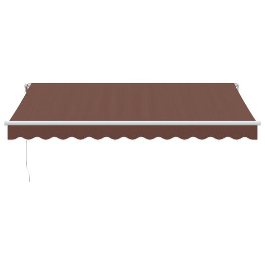 Vidaxl luifel handmatig uittrekbaar 350x250 cm bruin