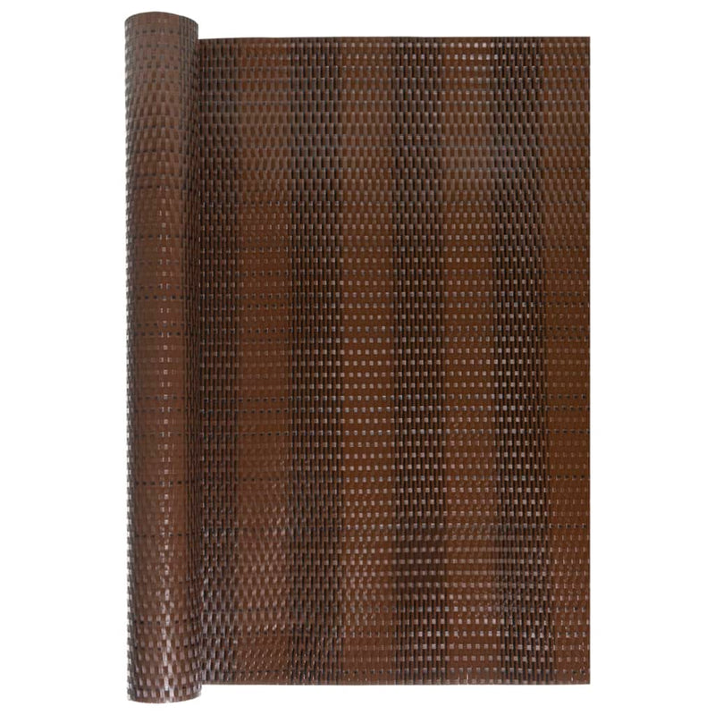 Afbeelding laden in galerijviewer, Vidaxl balkonscherm 600x80 cm poly rattan bruin en zwart
