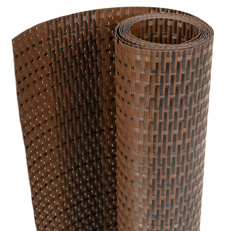 Afbeelding laden in galerijviewer, Vidaxl balkonscherm 600x100 cm poly rattan bruin en zwart
