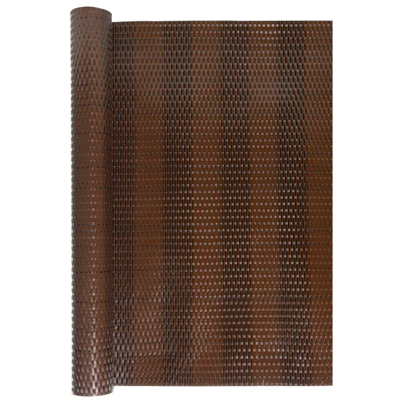 Afbeelding laden in galerijviewer, Vidaxl balkonscherm 600x100 cm poly rattan bruin en zwart
