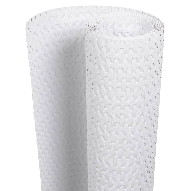 Afbeelding laden in galerijviewer, Vidaxl balkonscherm 600x90 cm poly rattan wit
