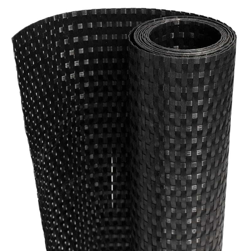 Afbeelding laden in galerijviewer, Vidaxl balkonscherm 400x100 cm poly rattan zwart
