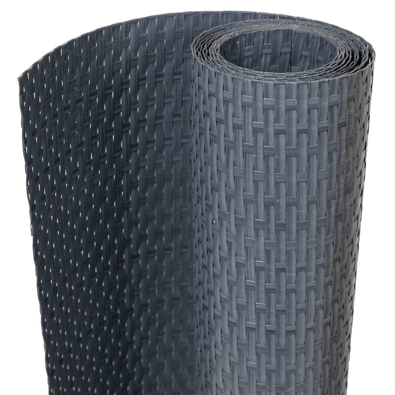 Afbeelding laden in galerijviewer, Vidaxl balkonschermen 5 st 255x19 cm poly rattan antracietkleurig

