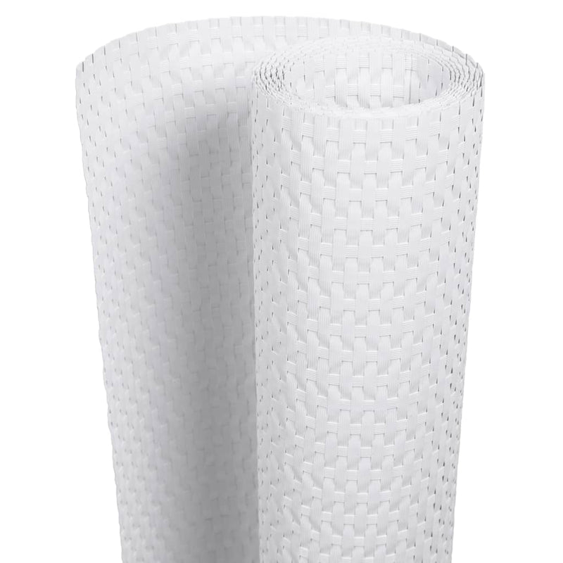 Afbeelding laden in galerijviewer, Vidaxl balkonschermen 5 st 255x19 cm poly rattan wit
