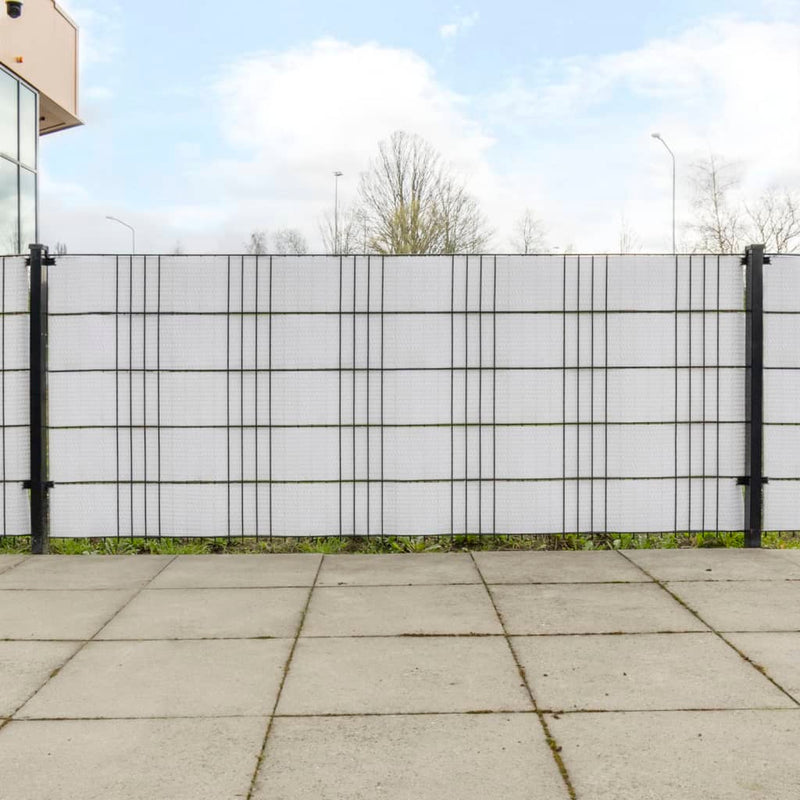 Afbeelding laden in galerijviewer, Vidaxl balkonschermen 10 st 255x19 cm poly rattan wit
