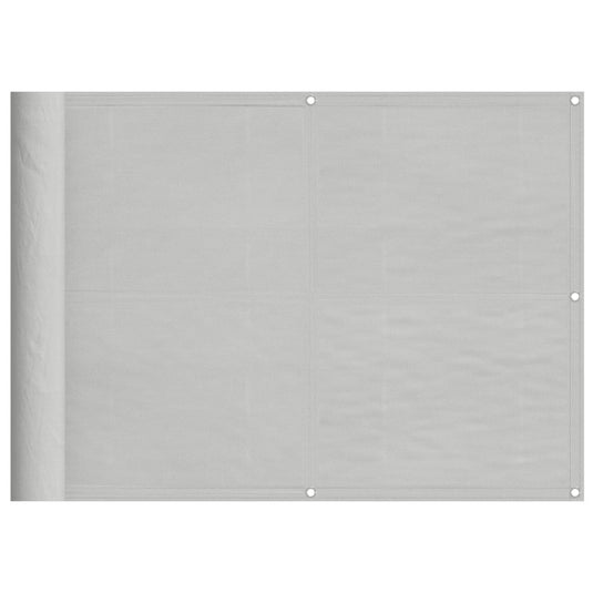 Vidaxl balkonscherm 75x500 cm 100% oxford polyester lichtgrijs