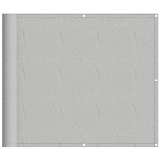 Vidaxl balkonscherm 90x600 cm 100% oxford polyester lichtgrijs