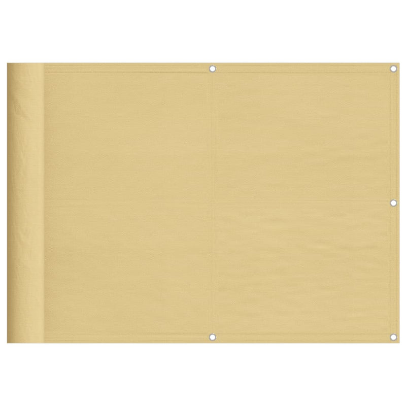 Afbeelding laden in galerijviewer, Vidaxl balkonscherm 75x600 cm 100% oxford polyester zandkleurig
