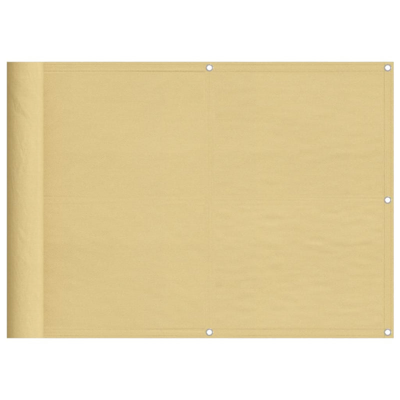 Afbeelding laden in galerijviewer, Vidaxl balkonscherm 75x800 cm 100% oxford polyester zandkleurig
