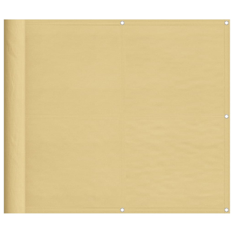 Afbeelding laden in galerijviewer, Vidaxl balkonscherm 90x500 cm 100% oxford polyester zandkleurig
