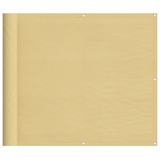 Vidaxl balkonscherm 90x600 cm 100% oxford polyester zandkleurig