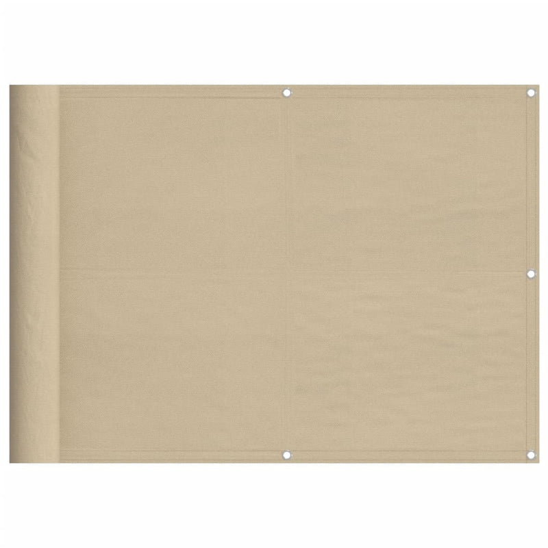 Afbeelding laden in galerijviewer, Vidaxl balkonscherm 75x700 cm 100% oxford polyester beige
