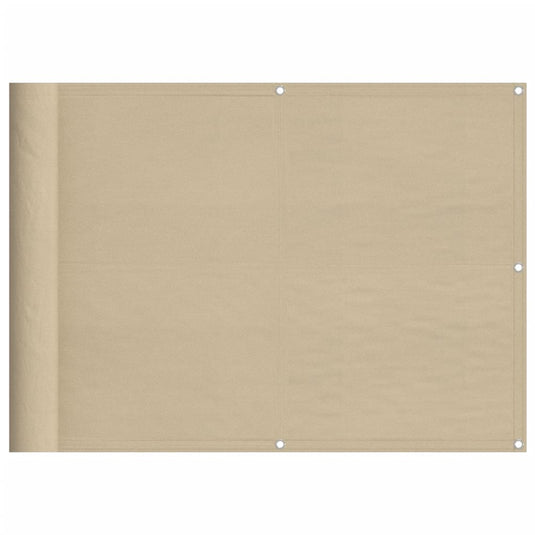 Vidaxl balkonscherm 75x700 cm 100% oxford polyester beige