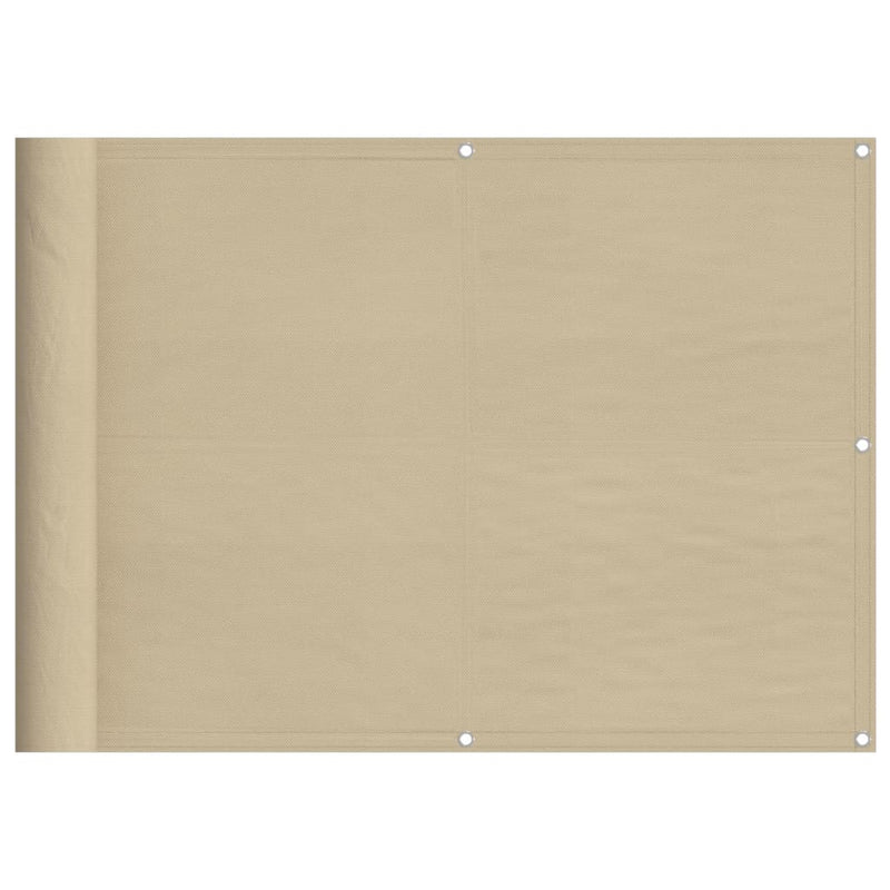 Afbeelding laden in galerijviewer, Vidaxl balkonscherm 75x800 cm 100% oxford polyester beige
