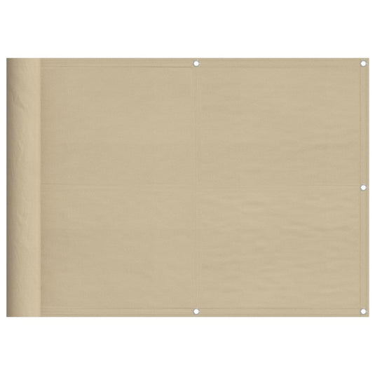 Vidaxl balkonscherm 75x800 cm 100% oxford polyester beige