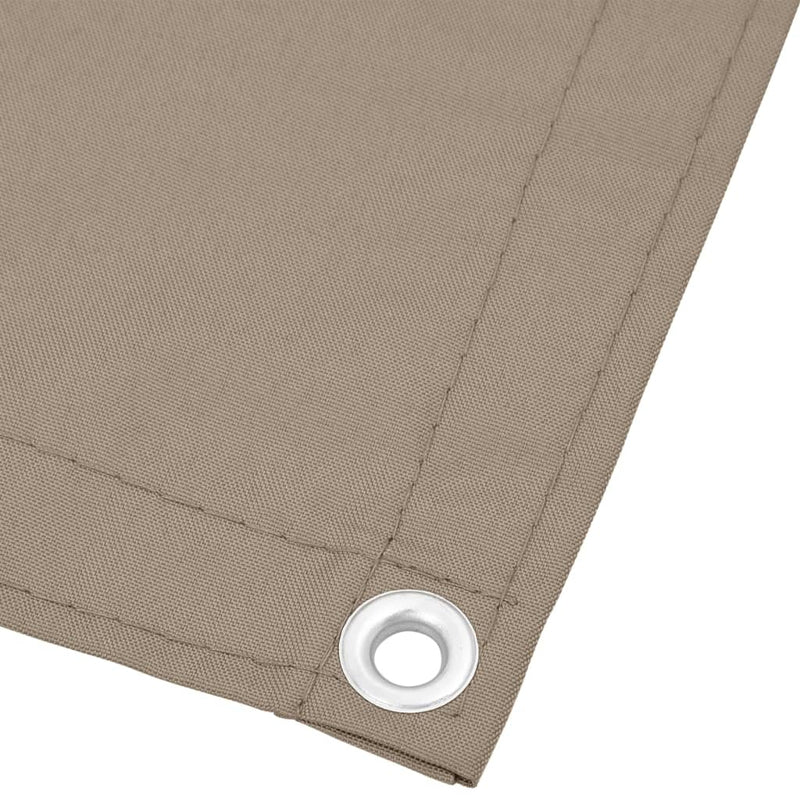 Afbeelding laden in galerijviewer, Vidaxl balkonscherm 120x800 cm 100% oxford polyester taupe
