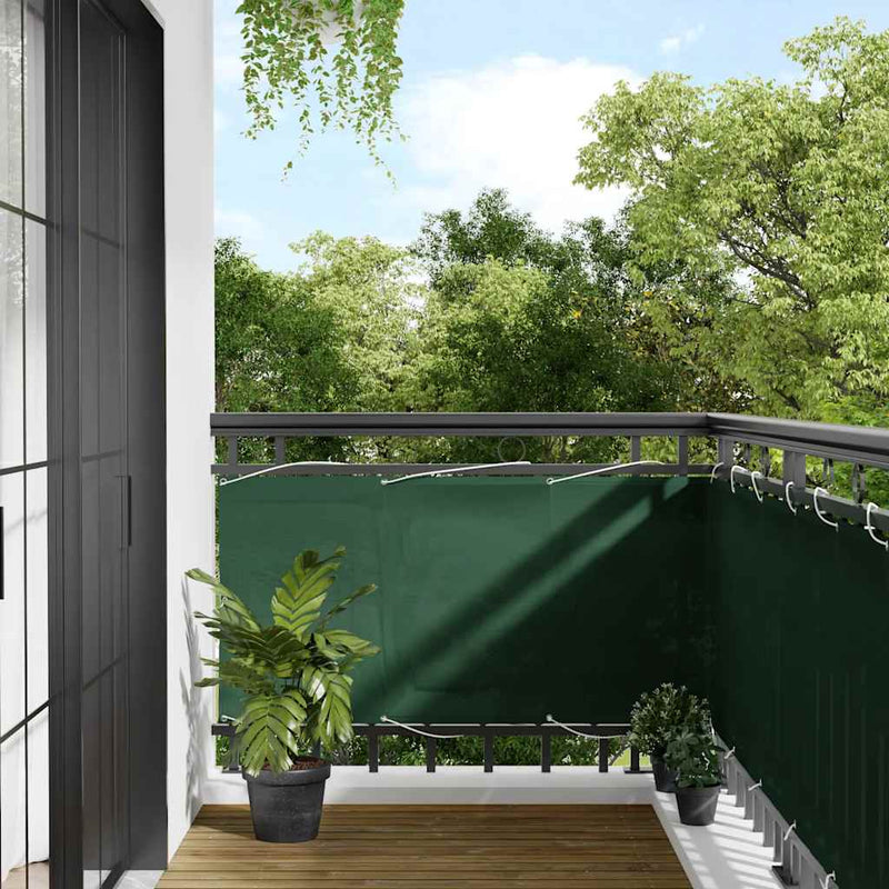 Afbeelding laden in galerijviewer, Vidaxl balkonscherm 75x700 cm 100% oxford polyester donkergroen
