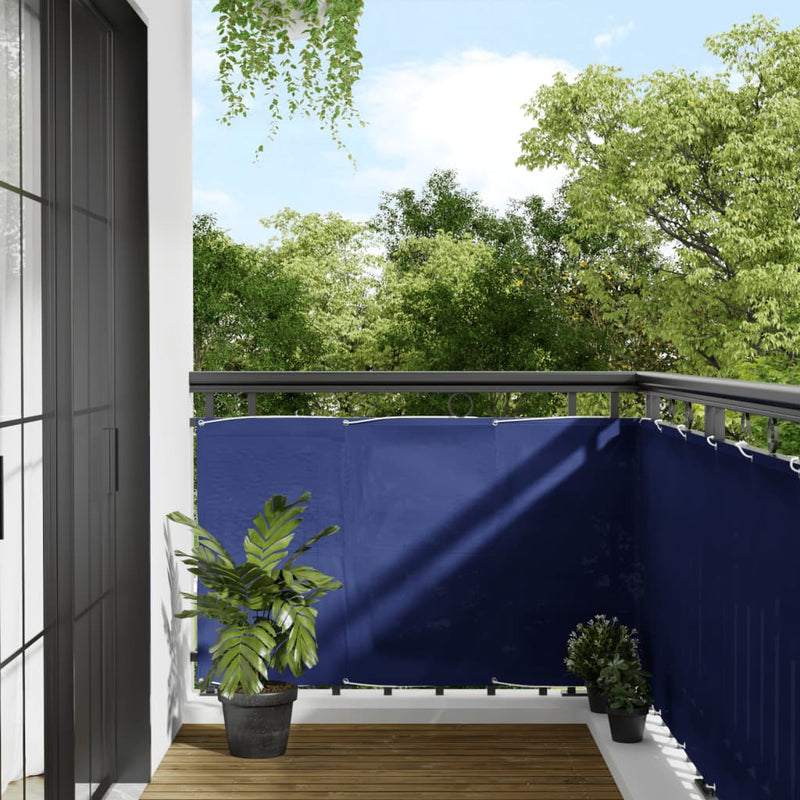 Afbeelding laden in galerijviewer, Vidaxl balkonscherm 90x700 cm 100% oxford polyester blauw
