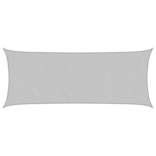 VidaXL Zonnezeil 5x2 m 100% polyester oxford lichtgrijs