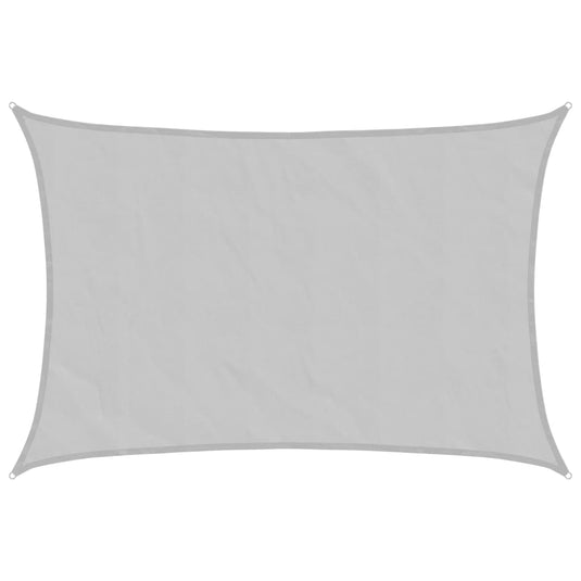 Vidaxl zonnezeil 5x3 m 100% polyester oxford lichtgrijs