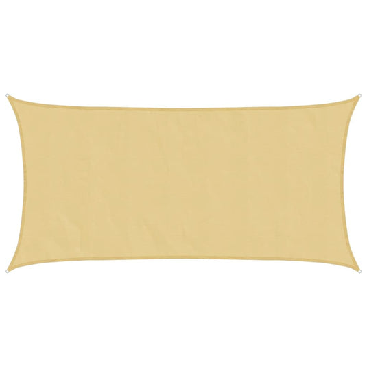 Vidaxl zonnezeil 4x2 m 100% polyester oxford zandkleurig