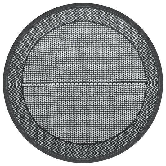 Vidaxl buitenkleed arakil ø120 cm pp grijs