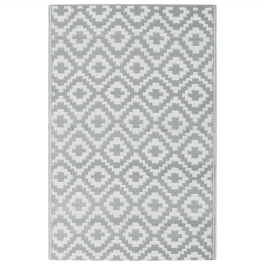 Vidaxl buitenkleed arakil 190x290 cm pp grijs