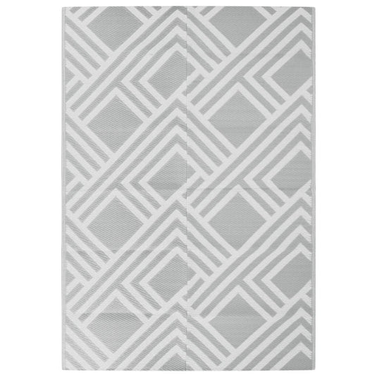 Vidaxl buitenkleed arakil 160x230 cm pp grijs