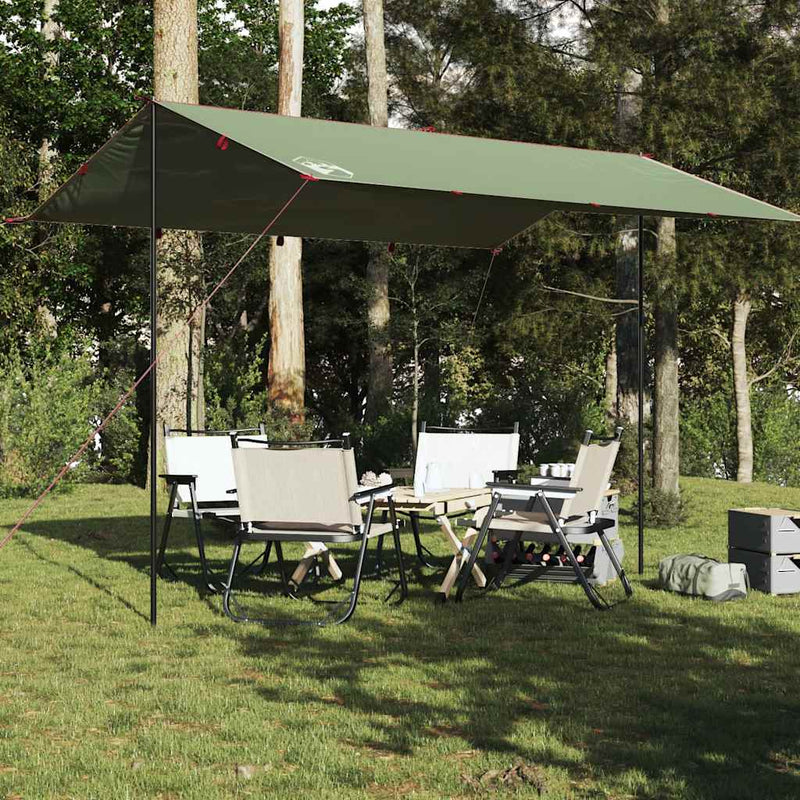Afbeelding laden in galerijviewer, Vidaxl kampeerluifel waterdicht 400x294 cm groen
