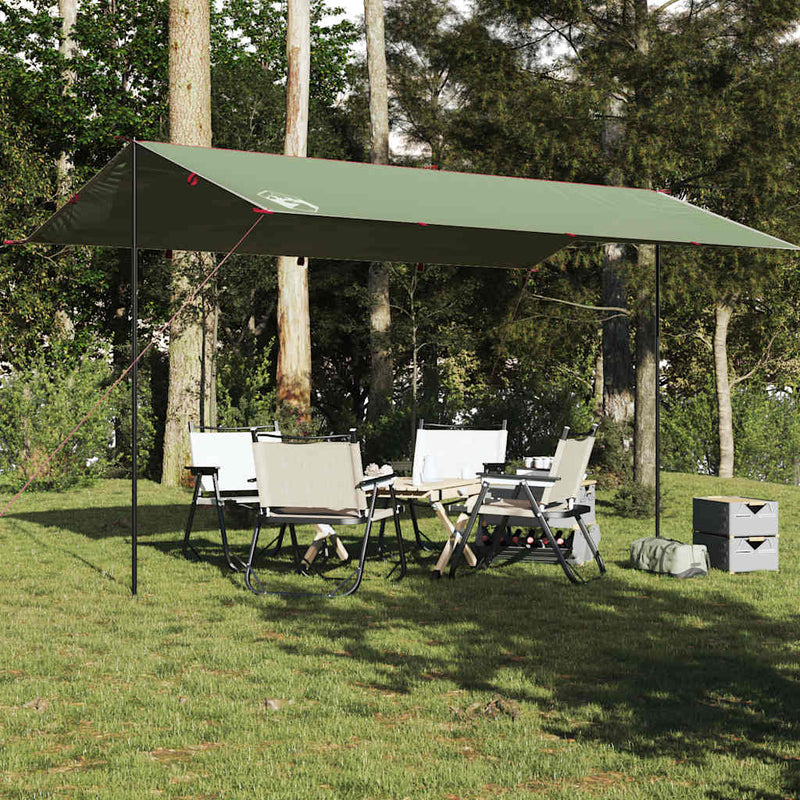 Afbeelding laden in galerijviewer, Vidaxl kampeerluifel waterdicht 500x294 cm groen
