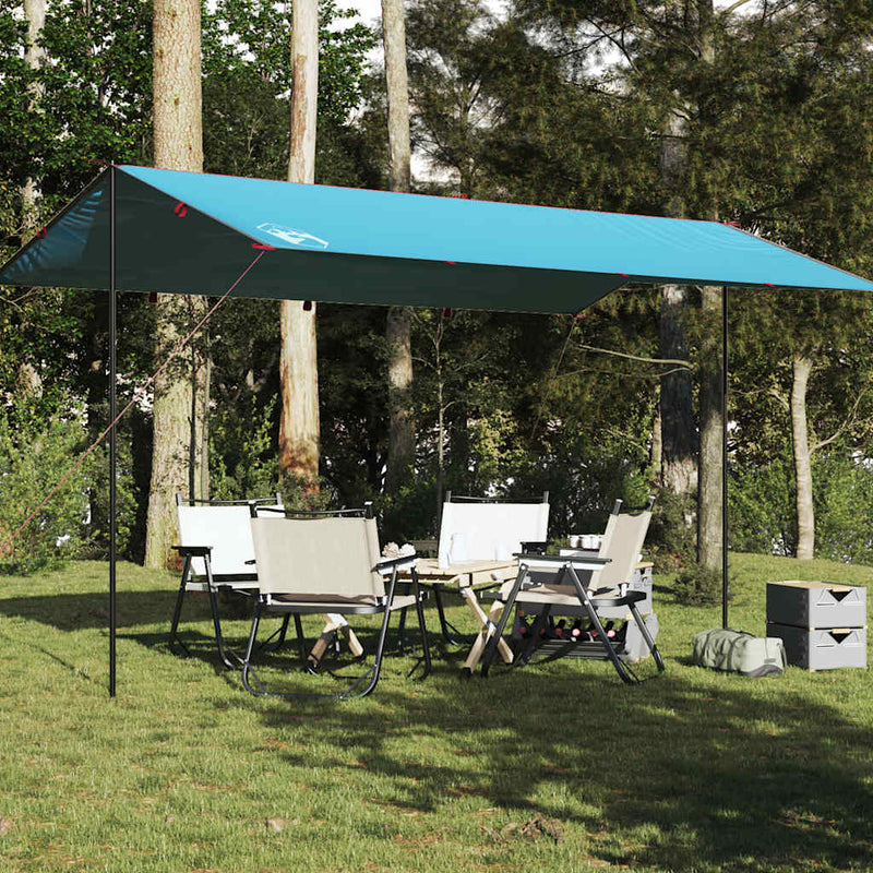 Afbeelding laden in galerijviewer, Vidaxl kampeerluifel waterdicht 500x294 cm blauw
